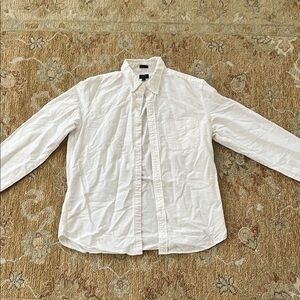 Classic White Men's Dress Shirt
